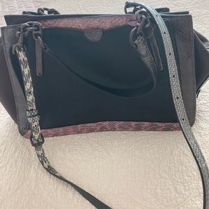 Coach leather wear multicoloured leather animal print purse